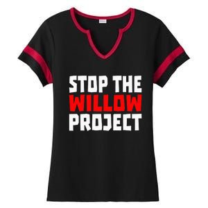 Stop The Willow Project Ladies Halftime Notch Neck Tee