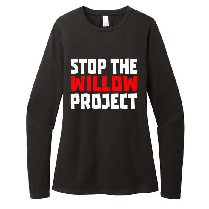 Stop The Willow Project Womens CVC Long Sleeve Shirt