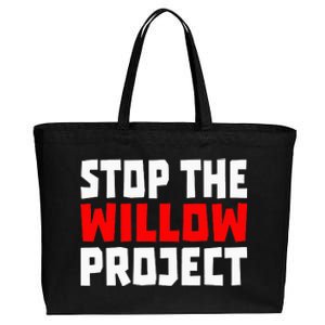 Stop The Willow Project Cotton Canvas Jumbo Tote