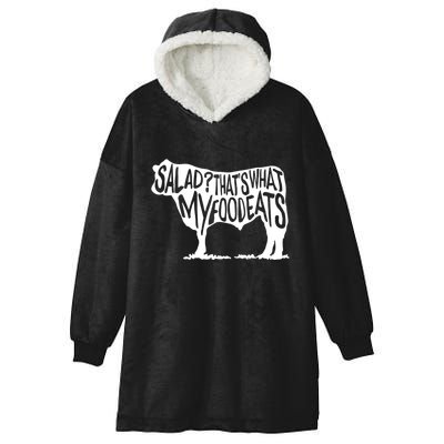 Salad ThatS What My Food Eats Hooded Wearable Blanket