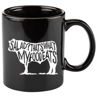 Salad ThatS What My Food Eats 11oz C Handle Ceramic Mug
