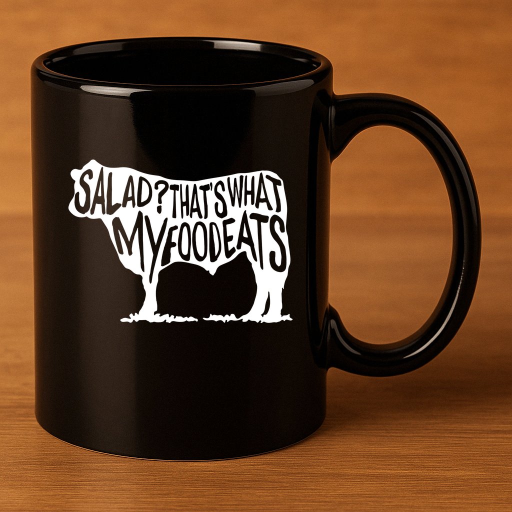 Salad ThatS What My Food Eats 11oz C Handle Ceramic Mug