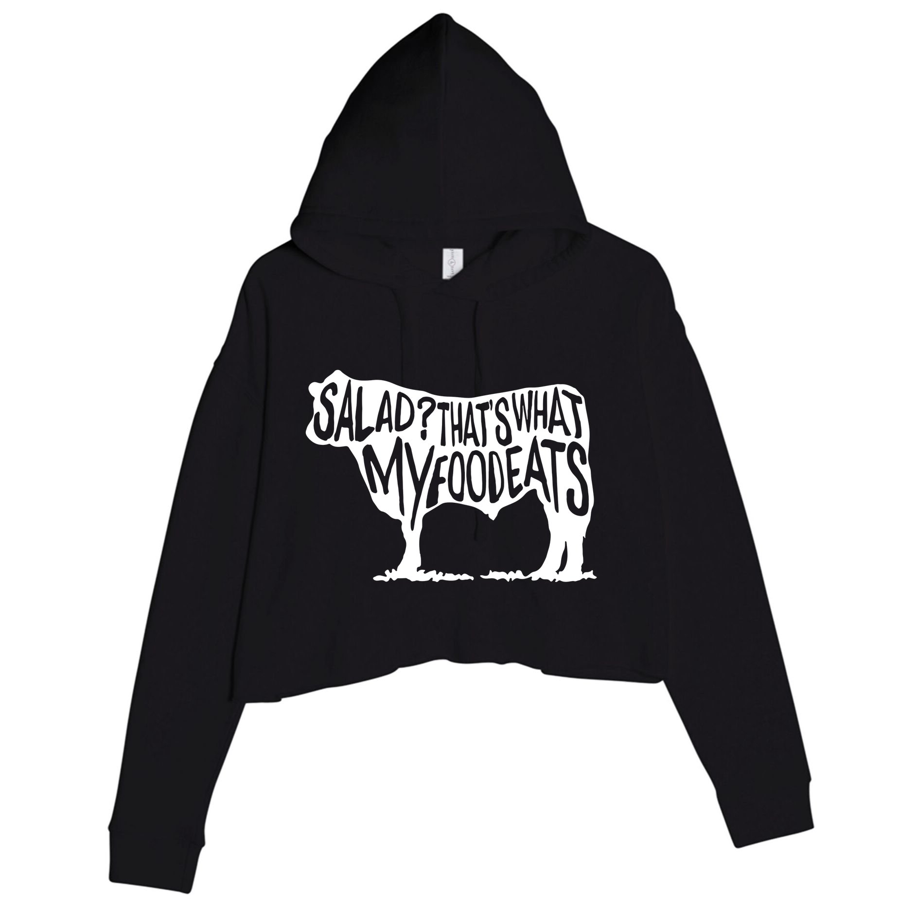 Salad ThatS What My Food Eats Crop Fleece Hoodie