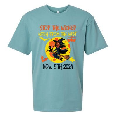 Stop The Wicked Witch From The West Nov. 5th 2024 Sueded Cloud Jersey T-Shirt