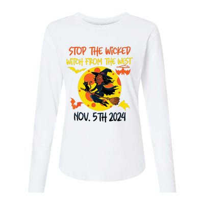 Stop The Wicked Witch From The West Nov. 5th 2024 Womens Cotton Relaxed Long Sleeve T-Shirt