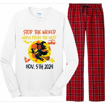 Stop The Wicked Witch From The West Nov. 5th 2024 Long Sleeve Pajama Set