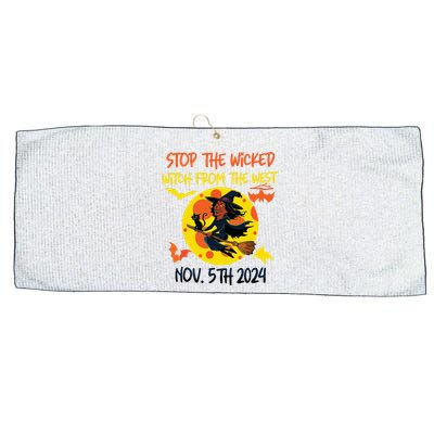 Stop The Wicked Witch From The West Nov. 5th 2024 Large Microfiber Waffle Golf Towel