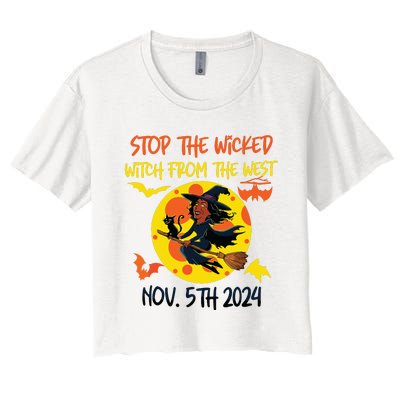 Stop The Wicked Witch From The West Nov. 5th 2024 Women's Crop Top Tee