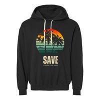 Save The Wildlife Garment-Dyed Fleece Hoodie