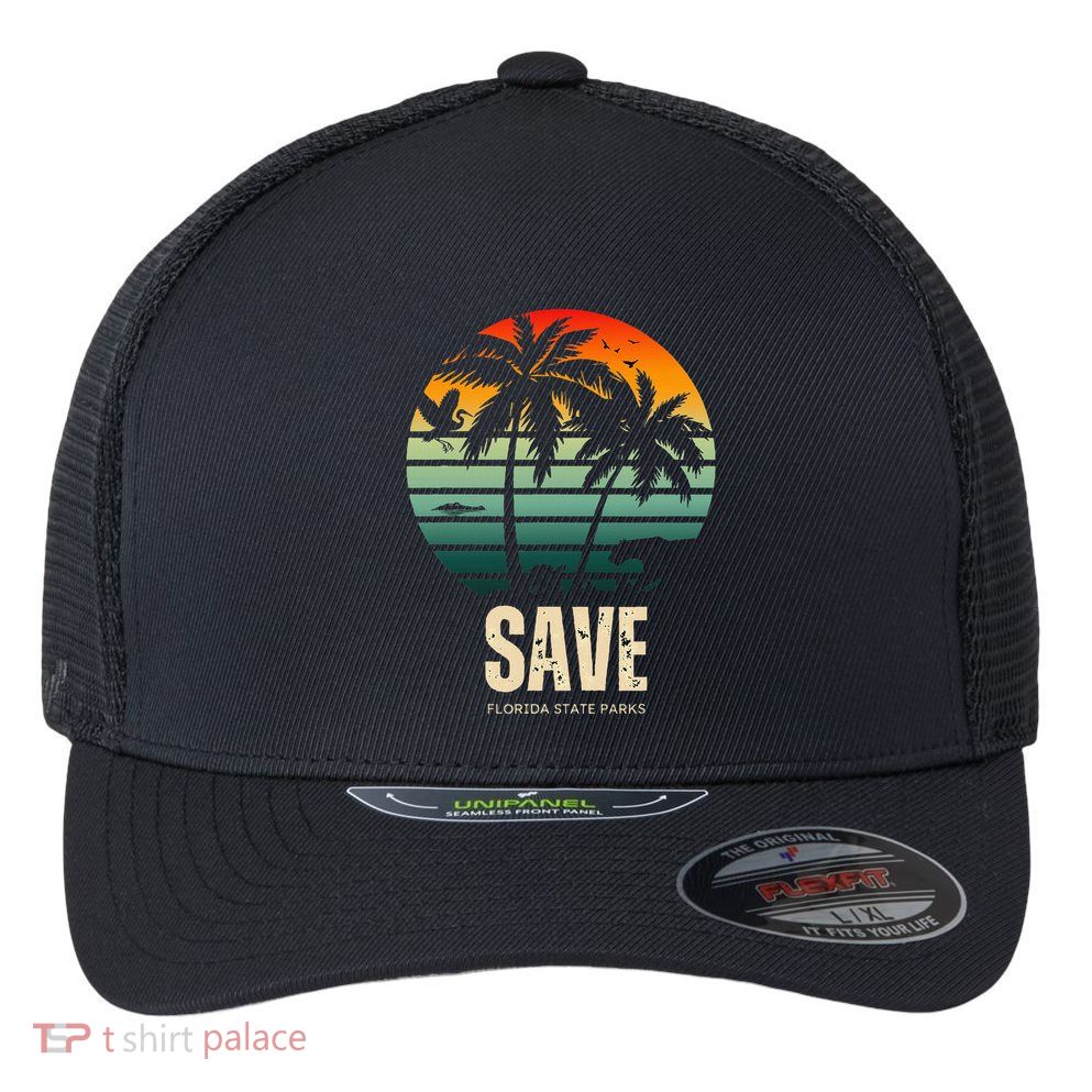 Save The Wildlife Flexfit Unipanel Trucker Cap