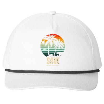 Save The Wildlife Snapback Five-Panel Rope Hat