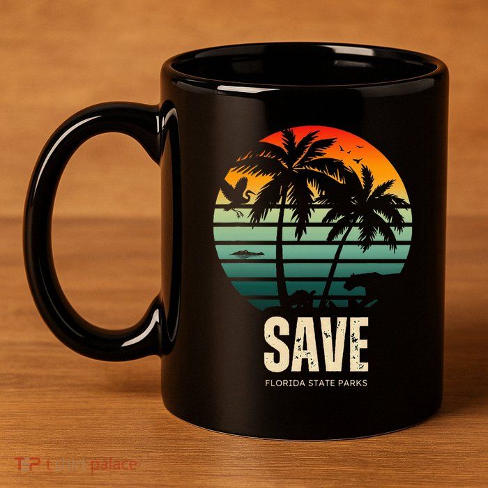 Save The Wildlife 11oz C Handle Ceramic Mug