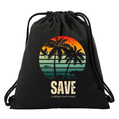 Save The Wildlife Drawstring Bag