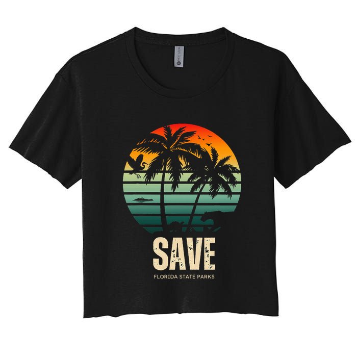 Save The Wildlife Women's Crop Top Tee