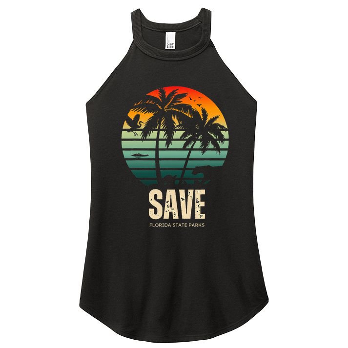 Save The Wildlife Women's Perfect Tri Rocker Tank