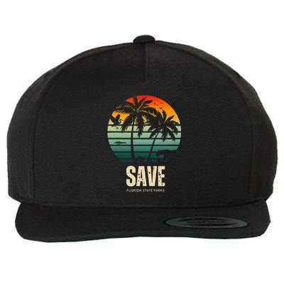 Save The Wildlife Wool Snapback Cap