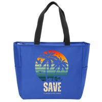 Save The Wildlife Zip Tote Bag