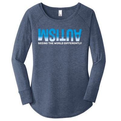 Seeing The World Differently Autism Awareness Gift Women's Perfect Tri Tunic Long Sleeve Shirt