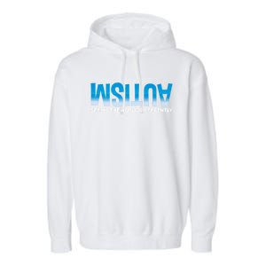 Seeing The World Differently Autism Awareness Gift Garment-Dyed Fleece Hoodie