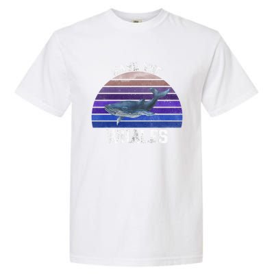 Save The Whales Vintage Ocean Day Whales Gift Garment-Dyed Heavyweight T-Shirt