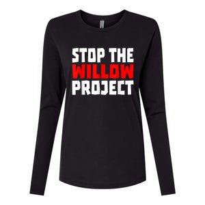 Stop The Willow Project Womens Cotton Relaxed Long Sleeve T-Shirt