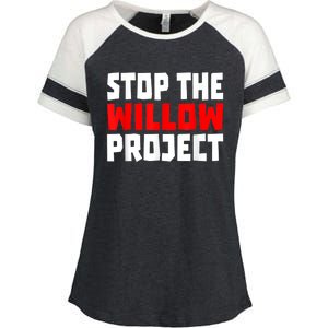 Stop The Willow Project Enza Ladies Jersey Colorblock Tee