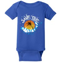 Save The Whales Orca And Killer Whale Gift Baby Bodysuit