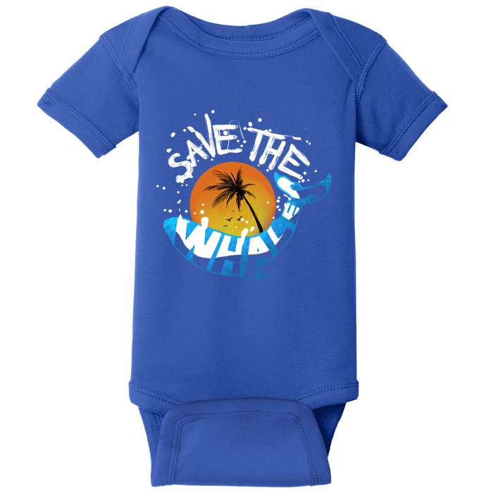 Save The Whales Orca And Killer Whale Gift Baby Bodysuit