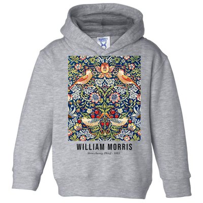 Strawberry Thief William Morris Pattern Vintage Art Toddler Hoodie