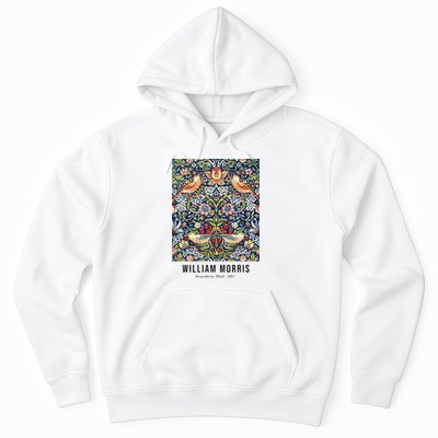 Strawberry Thief William Morris Pattern Vintage Art Hoodie