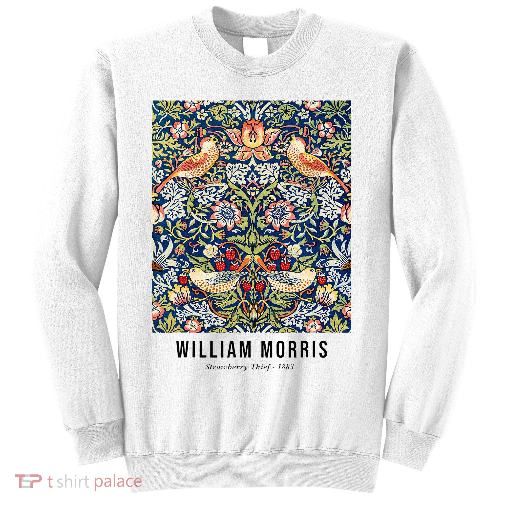 Strawberry Thief William Morris Pattern Vintage Art Sweatshirt