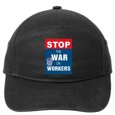 Stop The War On Workers 7-Panel Snapback Hat