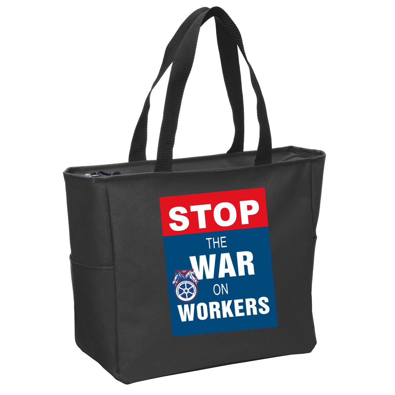 Stop The War On Workers Zip Tote Bag