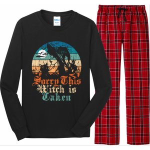 Sorry This Witch Is Taken Married Gift From Friend Meaningful Gift Long Sleeve Pajama Set