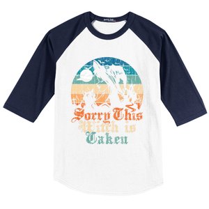 Sorry This Witch Is Taken Married Gift From Friend Meaningful Gift Baseball Sleeve Shirt