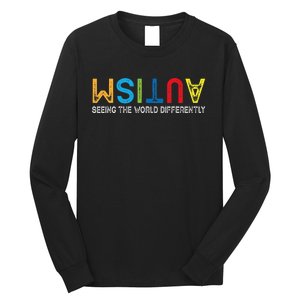 Seeing The World Differently Autism Awareness Long Sleeve Shirt