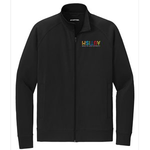 Seeing The World Differently Autism Awareness Stretch Full-Zip Cadet Jacket