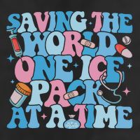 Saving The World One Ice Pack At A Time Garment-Dyed Fleece Hoodie