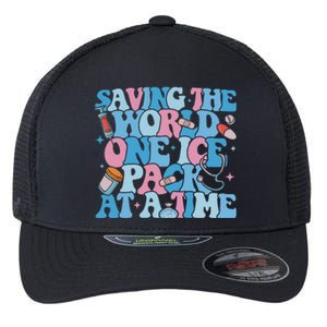 Saving The World One Ice Pack At A Time Flexfit Unipanel Trucker Cap