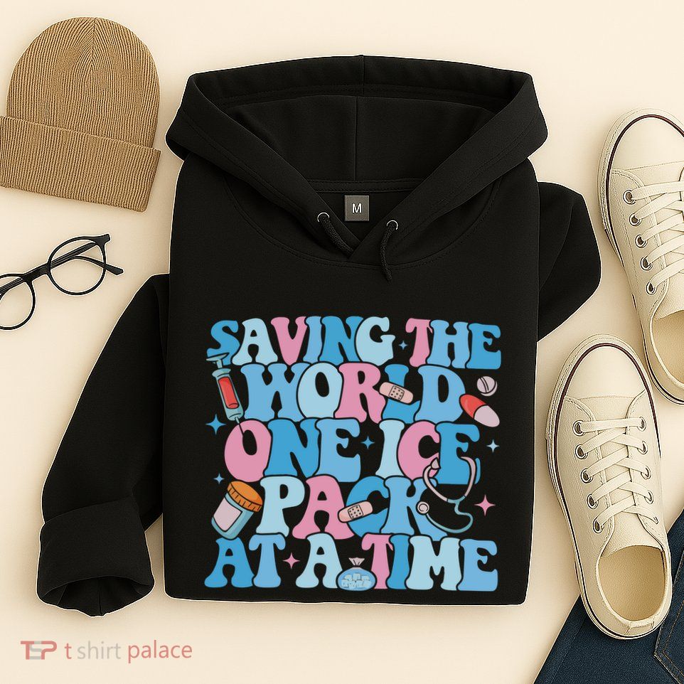 Saving The World One Ice Pack At A Time Hoodie