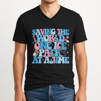 Saving The World One Ice Pack At A Time V-Neck T-Shirt
