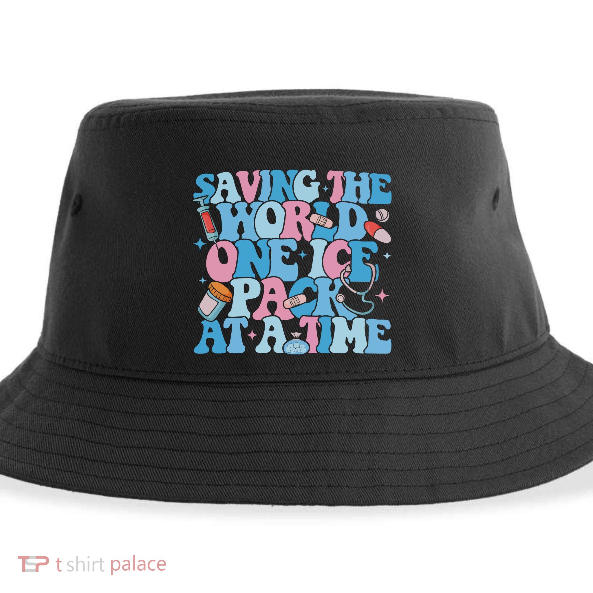Saving The World One Ice Pack At A Time Sustainable Bucket Hat