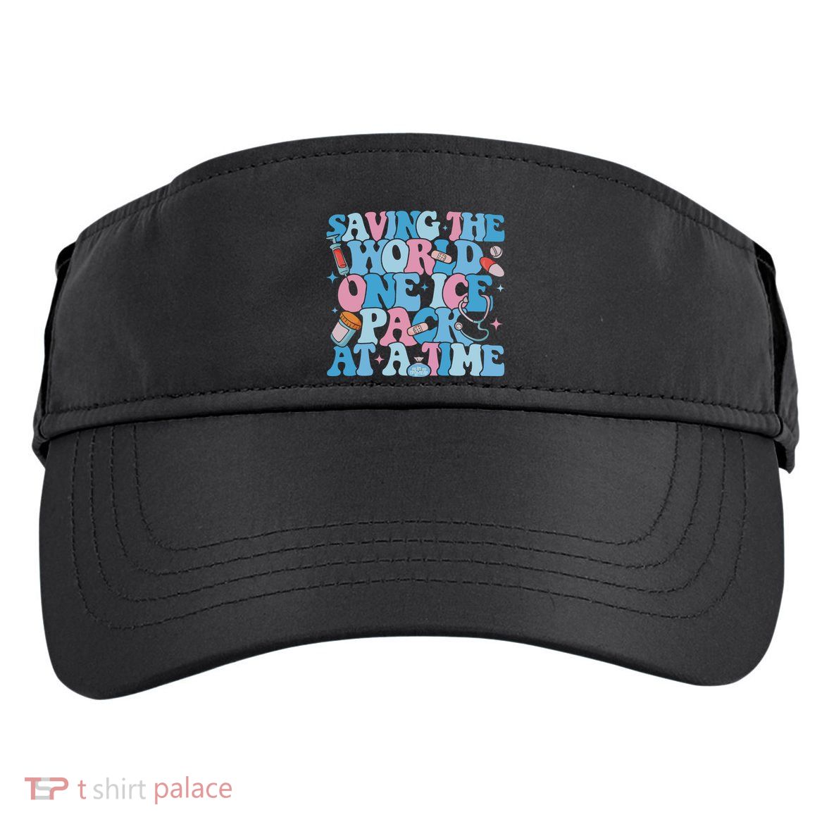 Saving The World One Ice Pack At A Time Adult Drive Performance Visor