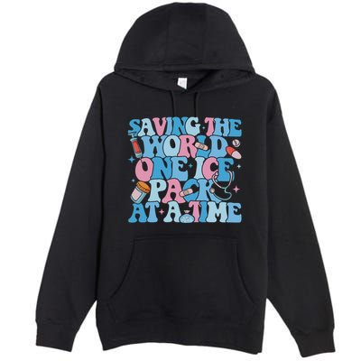 Saving The World One Ice Pack At A Time Premium Pullover Hoodie