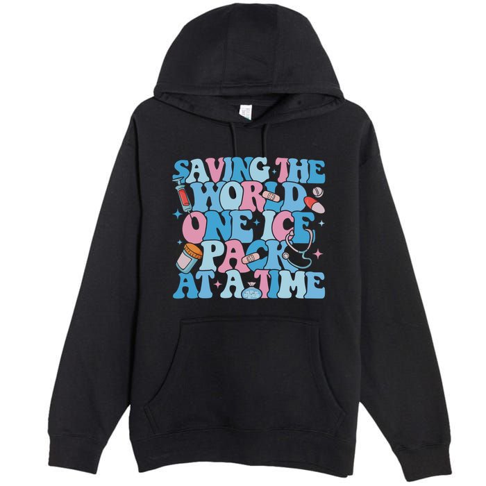 Saving The World One Ice Pack At A Time Premium Pullover Hoodie