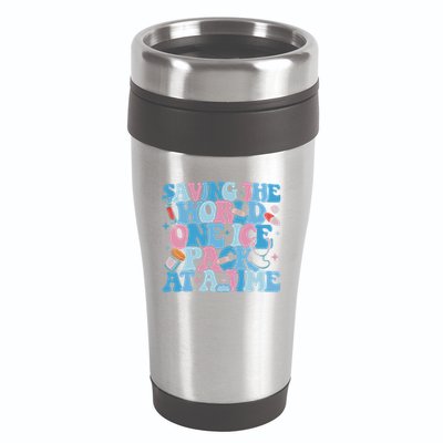 Saving The World One Ice Pack At A Time 16oz Travel Tumbler
