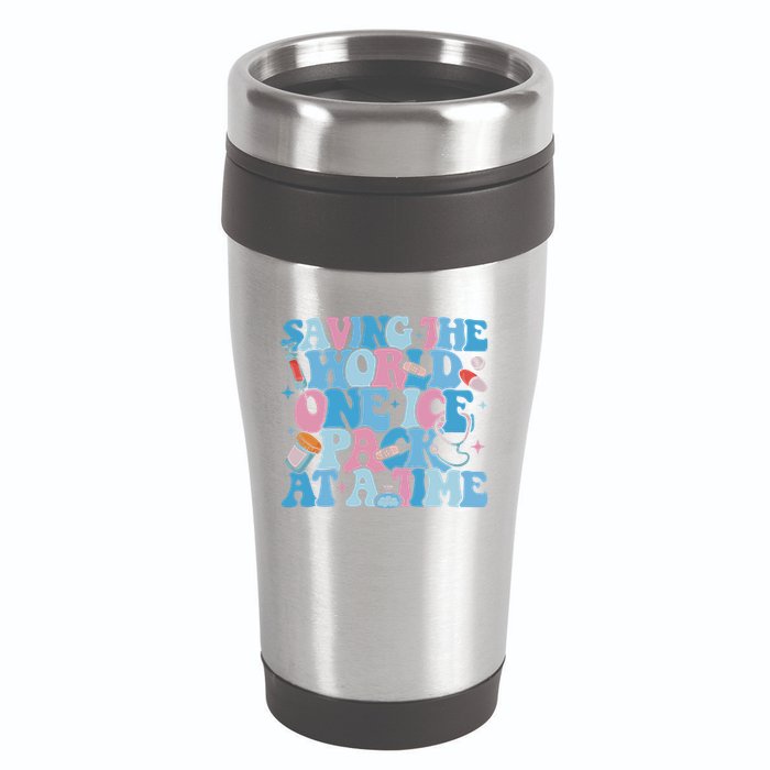Saving The World One Ice Pack At A Time 16oz Travel Tumbler