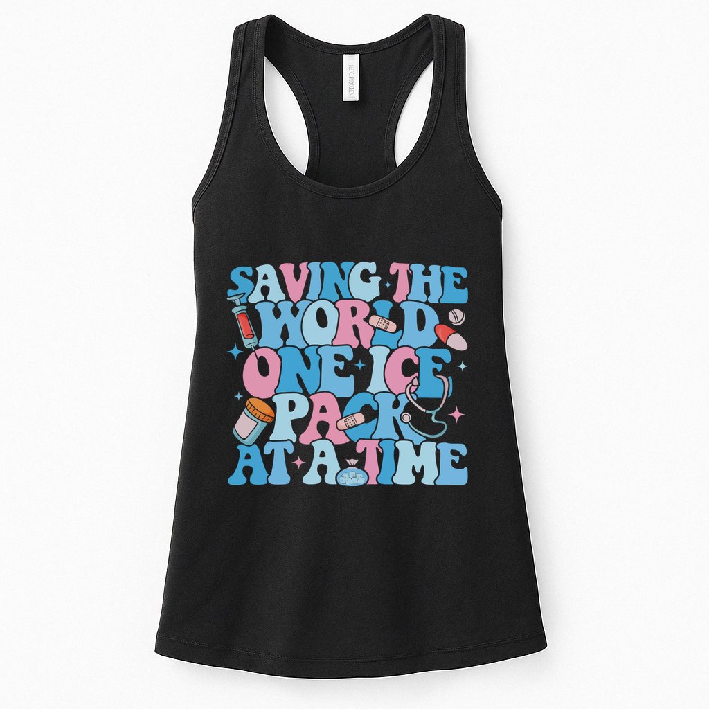 Saving The World One Ice Pack At A Time Womens Tank Top