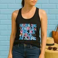 Saving The World One Ice Pack At A Time Womens Tank Top