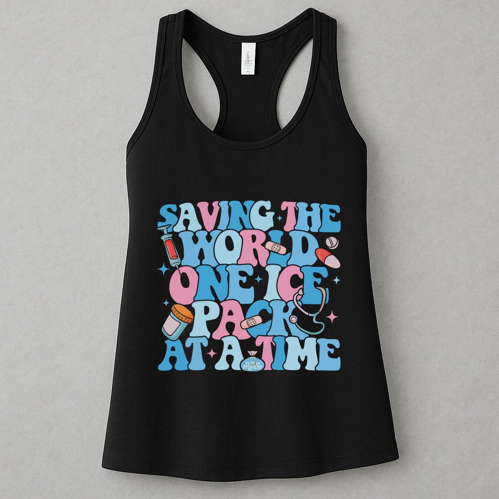 Saving The World One Ice Pack At A Time Womens Tank Top